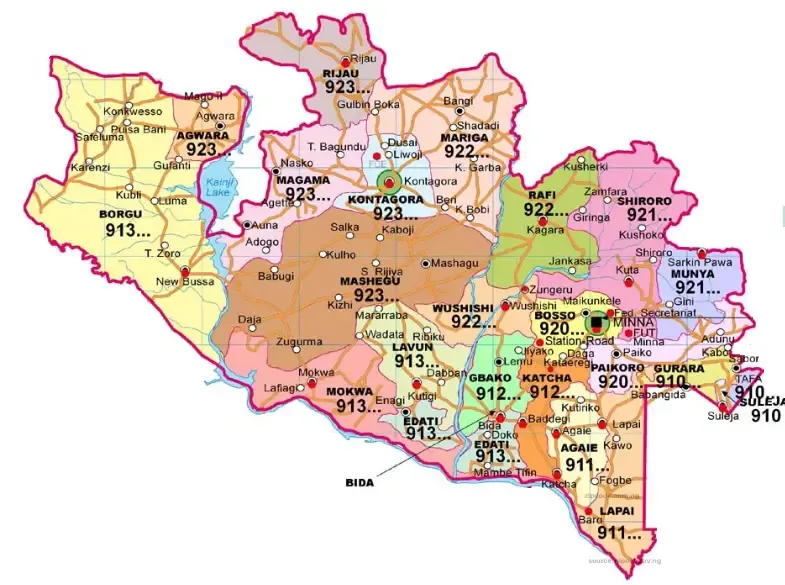 Niger State Postal Code Maps